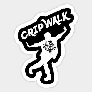 Funny Hiphop Guy Doing Crip Walk Dance All The Time Sticker